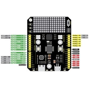 Keyestudio MAX Type-C USB Kablolu Geliştirme Kartı - Arduino UNO R3 ile Uyumlu