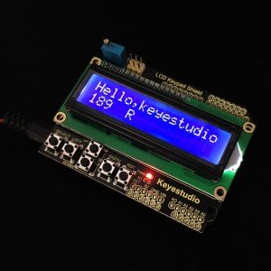 Keyestudio 1602 LCD Tuş Takımı Shield LCD Ekran ATMEGA2560 Raspberry Pi/UNO İçin Mavi Ekran Blacklight Modülü