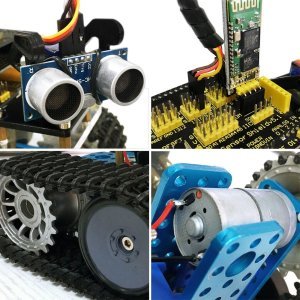 Keyestudio DIY Mini Tank Akıllı Robot Araç Kiti / Arduino Robot Eğitim Programlama için