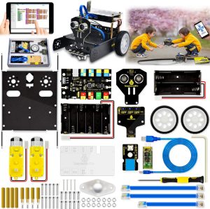 Keyestudio KEYBOT Programlanabilir Eğitim Robotu Araç Kiti + Arduino Grafik Programlama İçin Kullanım Kılavuzu