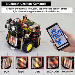 Keyestudio Akıllı Küçük Kaplumbağa Robot V2.0