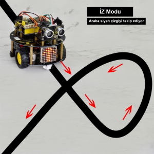 Keyestudio Akıllı Küçük Kaplumbağa Robot V2.0