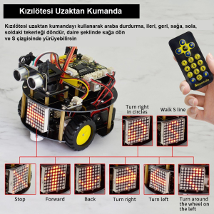 Keyestudio Akıllı Küçük Kaplumbağa Robot V2.0
