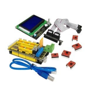 Keyestudio 3D Yazıcı Kiti RAMPS 1.4 + Mega 2560 + 5x A4988 + LCD 12864 Akıllı Denetleyici