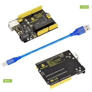 Keyestudio Süper R3 ATmega 328 Kurulu Gelişmiş MP2307DNSOP-8 + USB Kablosu / Arduino DIY Projesi İçin
