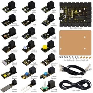 Keyestudio - Yeni Başlayanlar İçin Easy Plug Öğrenme Seti