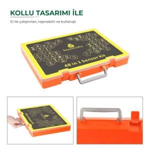 Keyestudio 48 Parça Sensör Seti - Arduino DIY Projeleri İçin / Hediye Kutulu