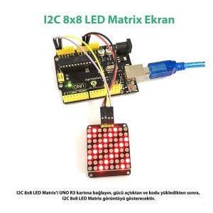 Keyestudio I2C 8x8 LED Matrix HT16K33