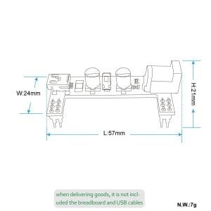 Keyestudio Breadboard Güç Kaynağı Modülü