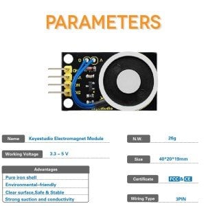 Keyestudio Elektromıknatıs Modülü