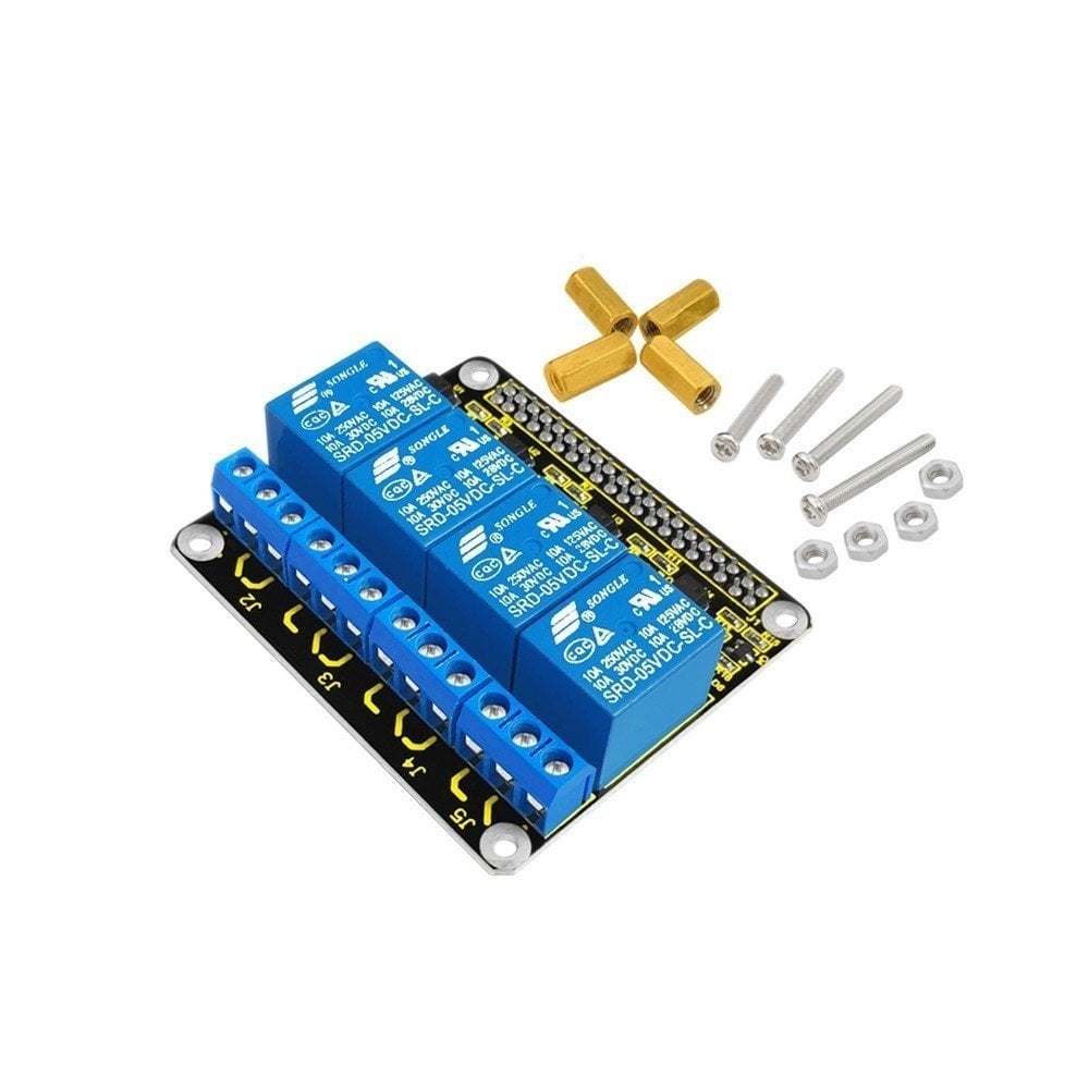 Keyestudio Raspberry Pi 4 Kanal Röle Shield (Raspberry Pi 3 için)