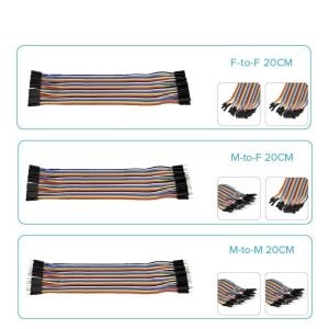 Keyestudio Jumper Kablo 20CM Paket (E-E, E-D, D-D)