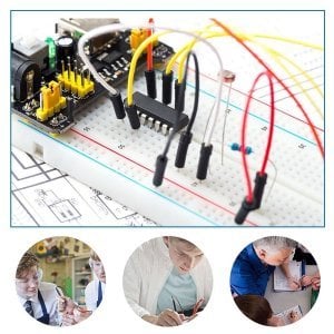 Keyestudio 830 pin Breadboard + 65'li Kablo seti + Güç Modülü