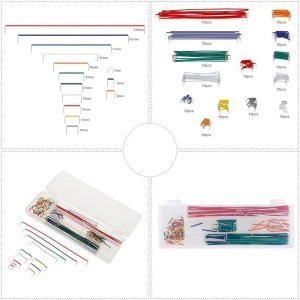 Keyestudio 830 Pin Breadboard + Güç Modülü + Breadboard Tel 65 + 140 Atlama Tel Paketi