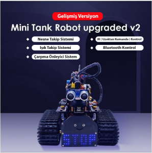 Keyestudio DIY Mini Tank V2.0 Akıllı Robot Seti