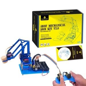 Keyestudio 4DF Mekanik PS2 Joystick Metalik Robot Kol Öğrenme Başlangıç Kiti V2.0