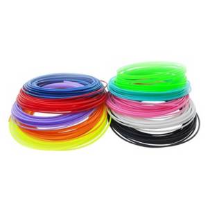 5 Renk - 5 Metre PLA Filament 3D KALEM 3D Yazıcı Uyumlu Vakumlu